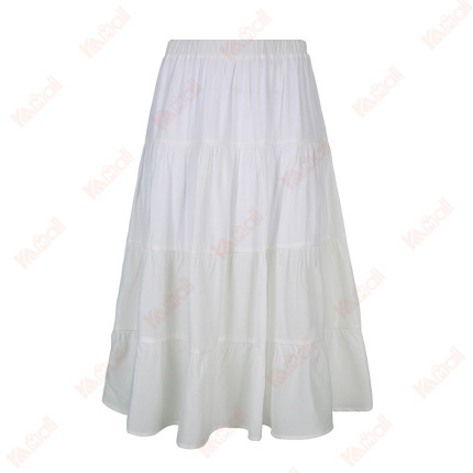 leisure white fitted women skirt